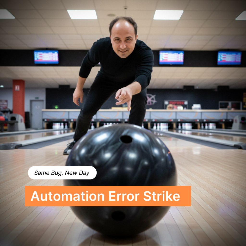 Automation error strike